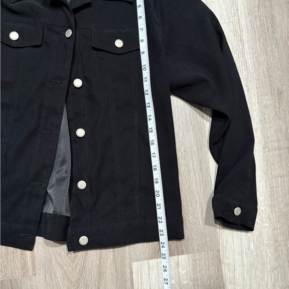 Classic Black Men's Shirt Jacket - Picture 6 of 8